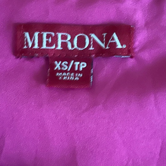 Color block sleeveless belted a line dress XS cinch waist maxi - Picture 4 of 4